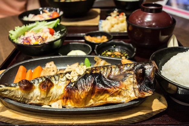 gegrillter Fisch Saba Shioyaki