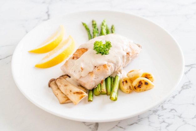 gegrilltes Snapper Fisch Steak