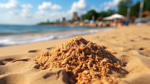 Geharkter Sandhintergrund HD 8K-Hintergrundbild Stockfoto