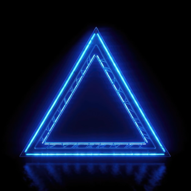 Geheimnisvoller geometrischer Form Portalrahmen mit digitalem Neonlicht AIG35
