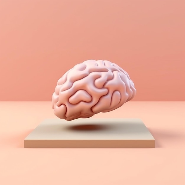 Gehirn Kopf Organ Menschen für das Denken Thema KI generiert