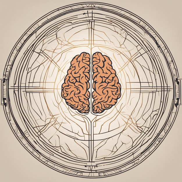 Gehirnneuron neues Ideen-Denkkonzept