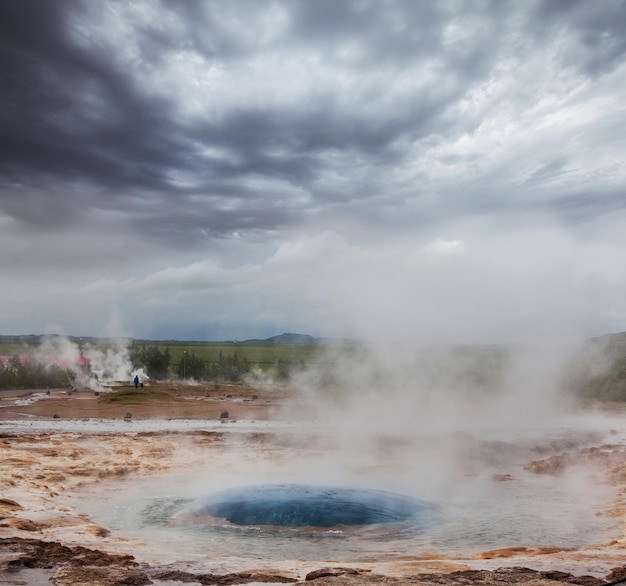 Géiser en Islandia