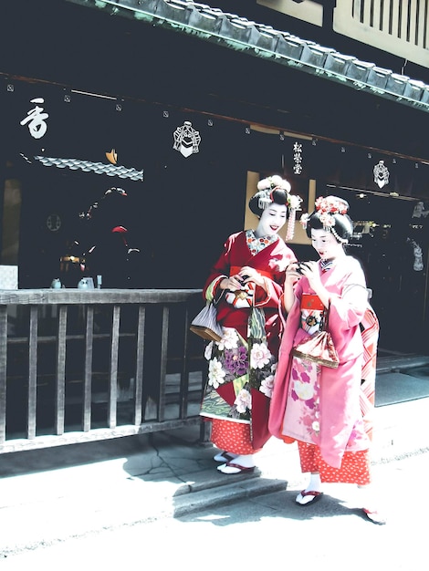 Foto geisha traditionelle japanische frauen