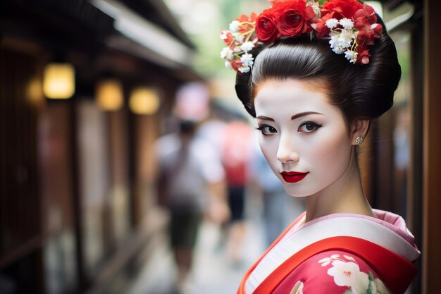 Las geishas en Kioto, Japón, agosto de 2014