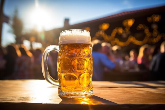 Foto geist des oktoberfests ein toast an die tradition