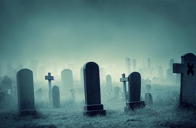 Geister und Gespenster auf dem Friedhof