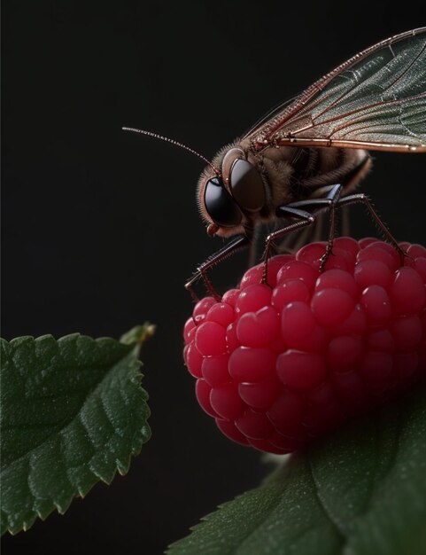 Geisterhafte Makro-Arakniden kriechen nahe im Fokus farbenfrohe Mitternacht