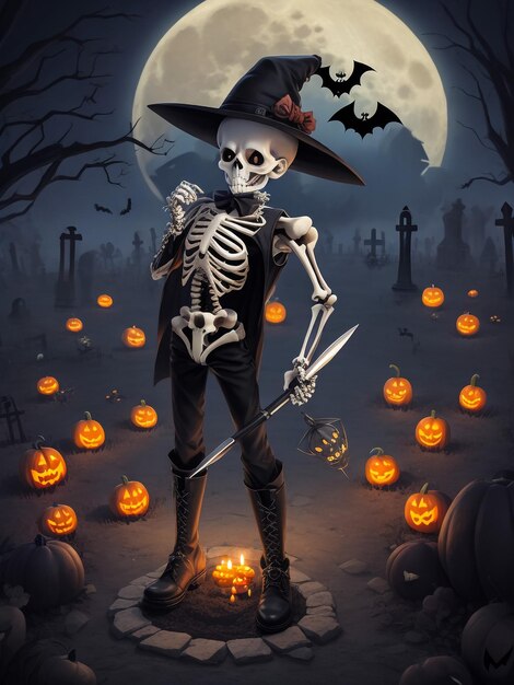 Geisterhafte Vektorillustration Kürbisse Fantasy-Stil Halloween stilisierter Horror Kürbiss geisterhafte Party de