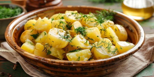 gekochte Kartoffeln mit Kräutern Generative KI