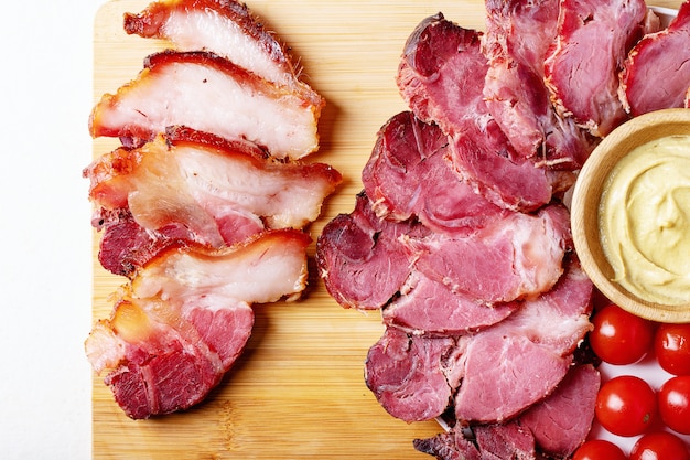 Gekochtes Schweinefleisch