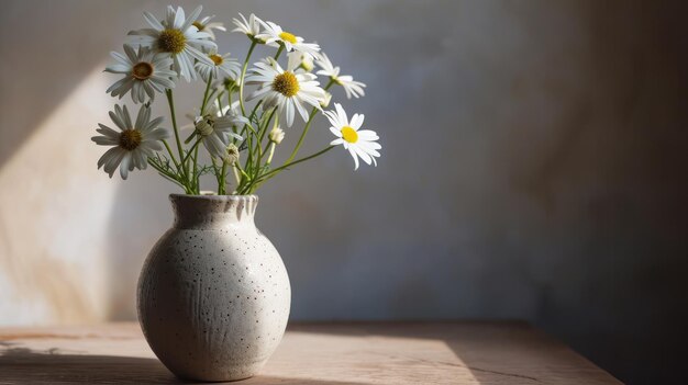 Gelassene Harmonie Eine bezaubernde Darstellung des Reichtums Eine weiße Vase, die überfüllt ist