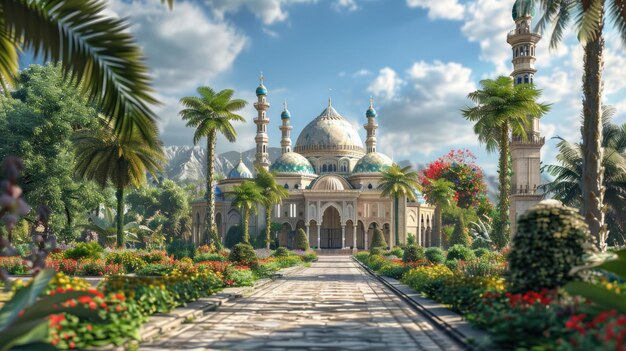 Gelassenheit mit Blick auf die Moschee