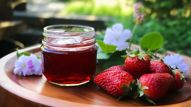 Gelatina de fresa ecológica casera