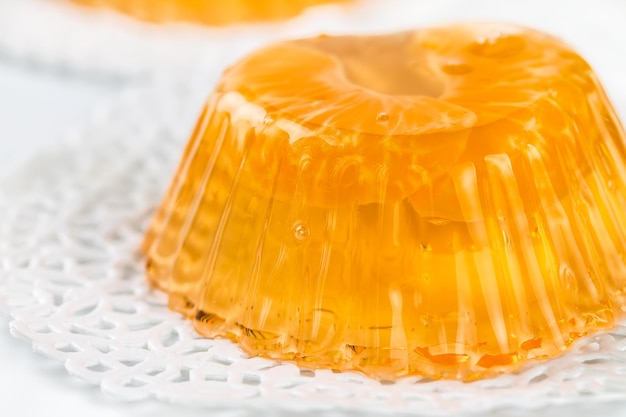 Gelatina de mandarina de frutas