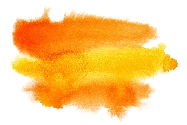 Gelb - orange Aquarellpinselstriche mit Platz für Ihren eigenen Text