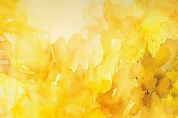 Gelbe Aquarell Abstrakt Hintergrund