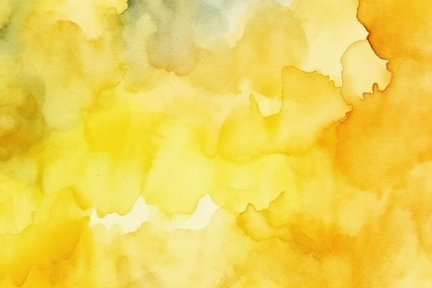 Gelbe Aquarell Abstrakt Hintergrund