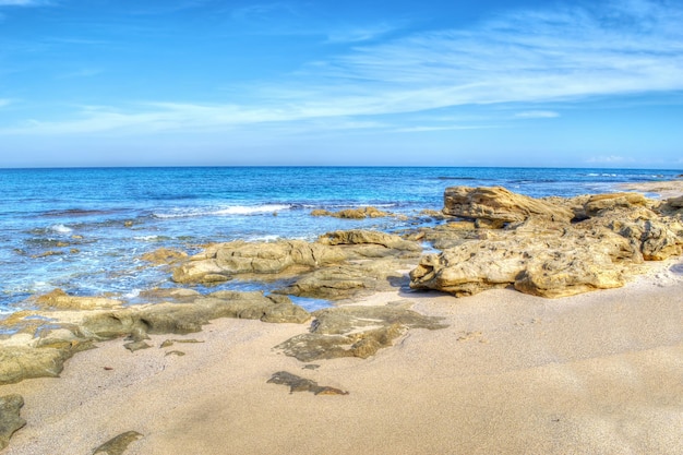 Gelbe Felsen in Castelsardo Sardinien