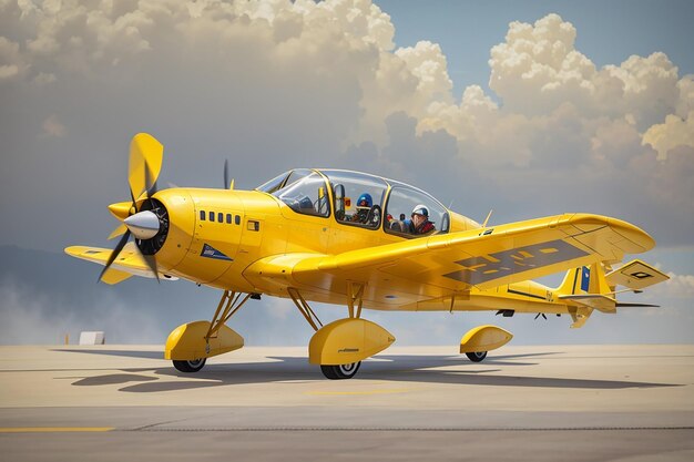 gelbe Flingplane