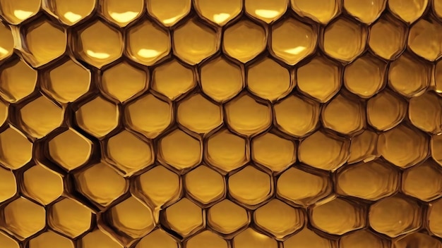 Gelbe Honigwabenstruktur