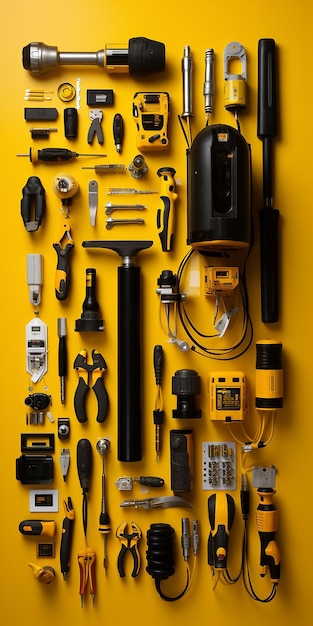 Gelbe Isolierte elektrische Dienstleistungs-Illustration