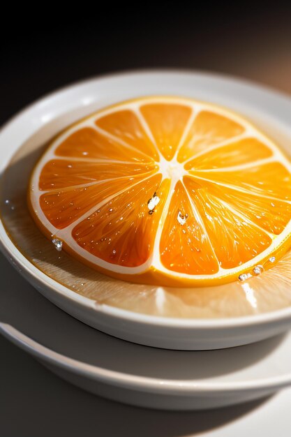 Foto gelbe orangenfruchtscheiben, orangensaft, geschäftswerbung, werbung und hintergrund