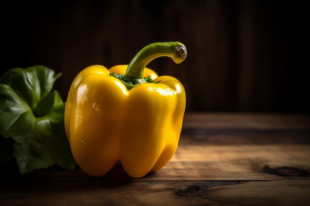 Gelbe Pfeffer-Nahrung Frisch biologisch Erzeugen Sie KI