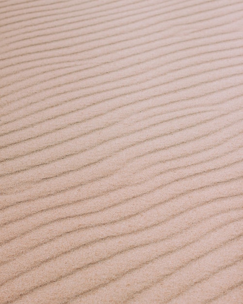 Gelbe Sanddüne am Strand, der Wellen bildet