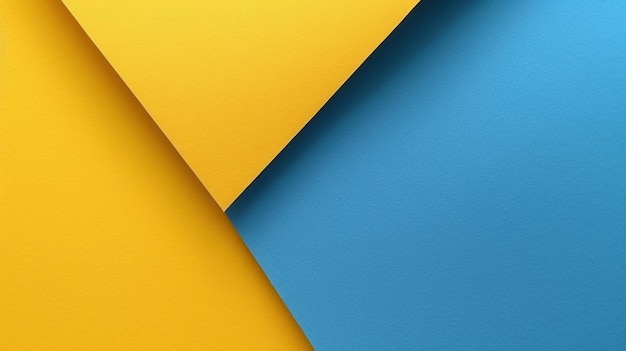Gelbe und blaue Pastellpapierfarbe für generative KI im Hintergrund