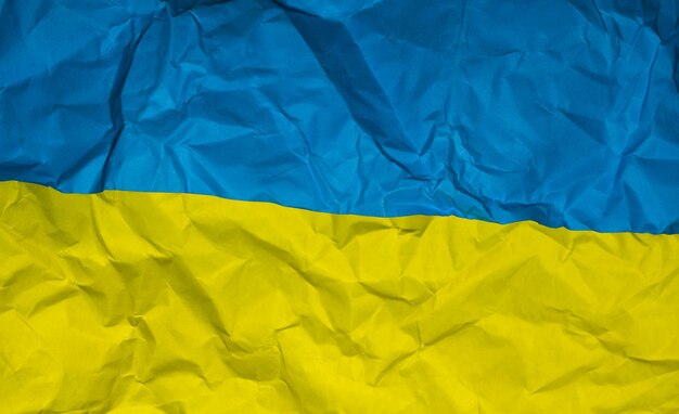 Gelbe und blaue ukrainische Flagge