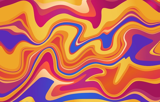 Gelber abstrakter psychedelischer Hintergrund