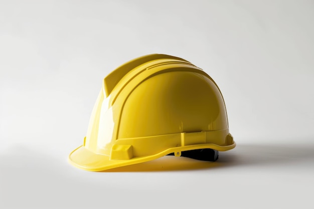 Gelber Helm auf weißem Hintergrund