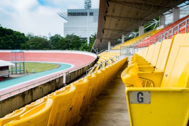 Gelber Sitz, Reihe G im Velodrom