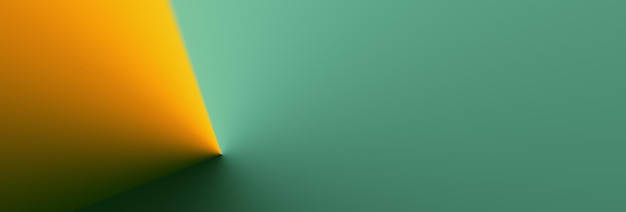 gelbes Dreieck auf grünem linkedin Hintergrund