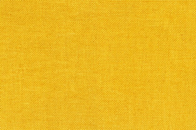 Gelbes Gewebe Textur Hintergrund nahtloses Muster aus natürlichem Textil