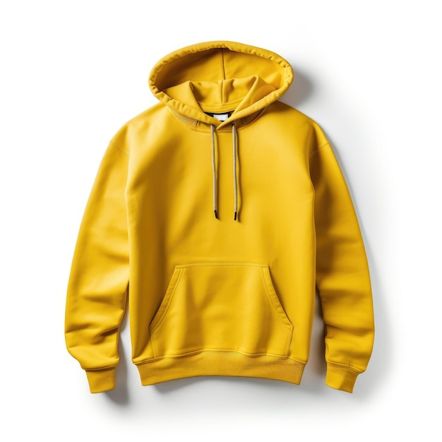 gelbes leeres Hoodie-Modell