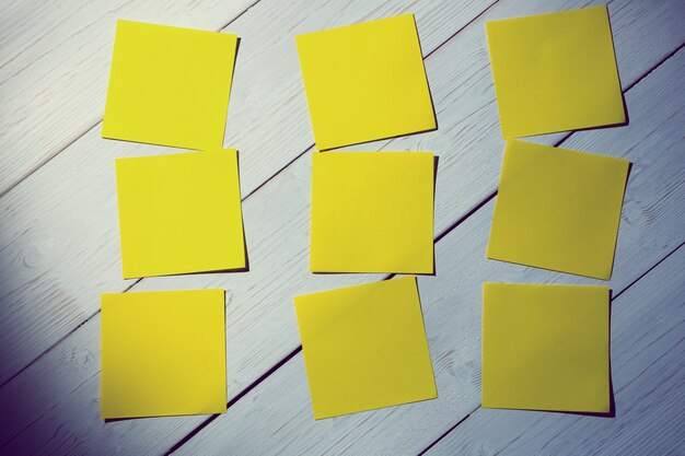 Foto gelbes post-it