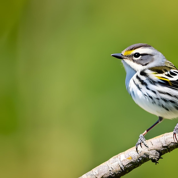 Gelbrump-Warbler-Vogel