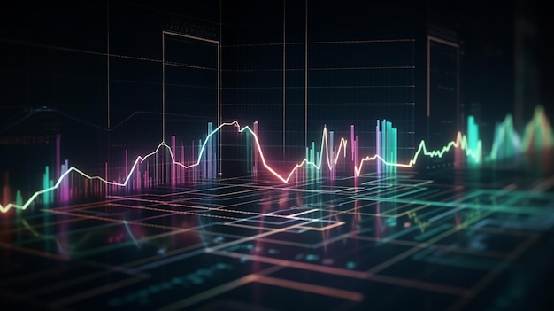 Geld kreatives Geschäftskonzept Währungshintergrund Finanzinvestitionen des Unternehmens Moderne abstrakte Vorlage Abstraktes Technologie-Banner-Design Diagramm Aktienmarkt