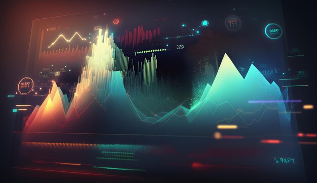 Geld kreatives Geschäftskonzept Währungshintergrund Finanzinvestitionen des Unternehmens Moderne abstrakte Vorlage Abstraktes Technologie-Banner-Design Diagramm Aktienmarkt