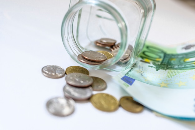 Geld sparen im Glas