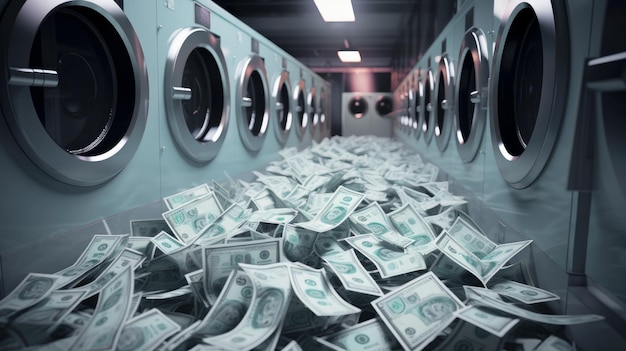 Geldwäsche-Konzept Finanzbetrug Hochwertigkeitsfoto