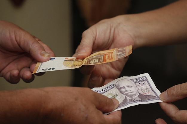 Geldwechsel in Kuba