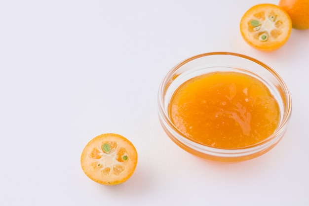 Geléia de cítrica tropical de kumquat