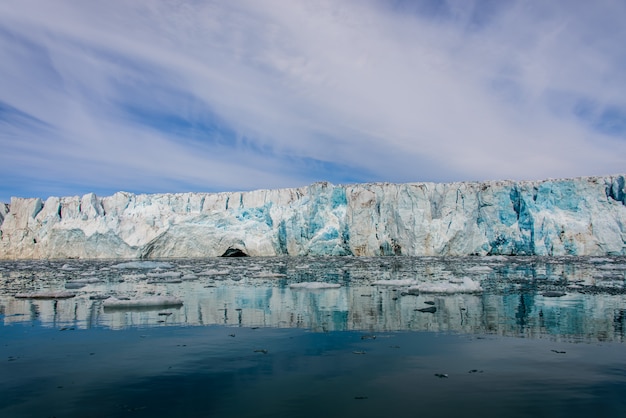 Foto geleira em svalbard