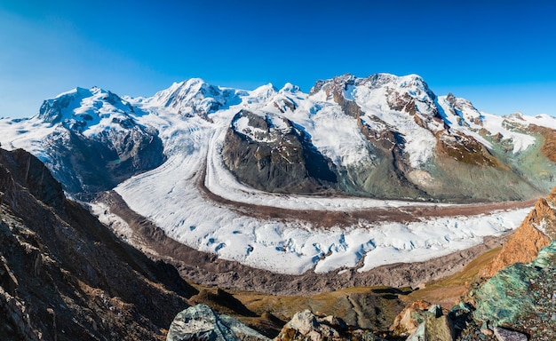 Geleira matterhorn monte rosa gorner