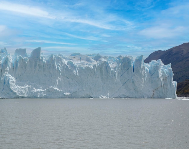 Foto geleira no lago argentino em el calafate