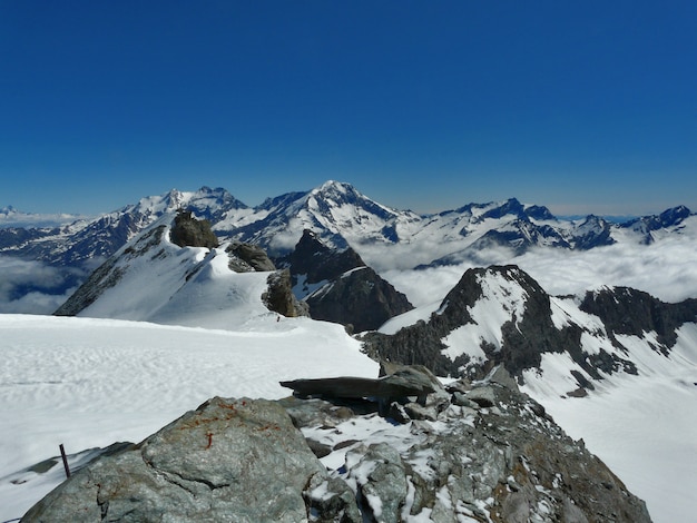 Geleira nos Alpes