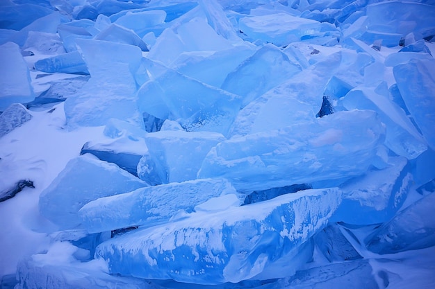 gelo azul esmagado montes baikal fundo de inverno